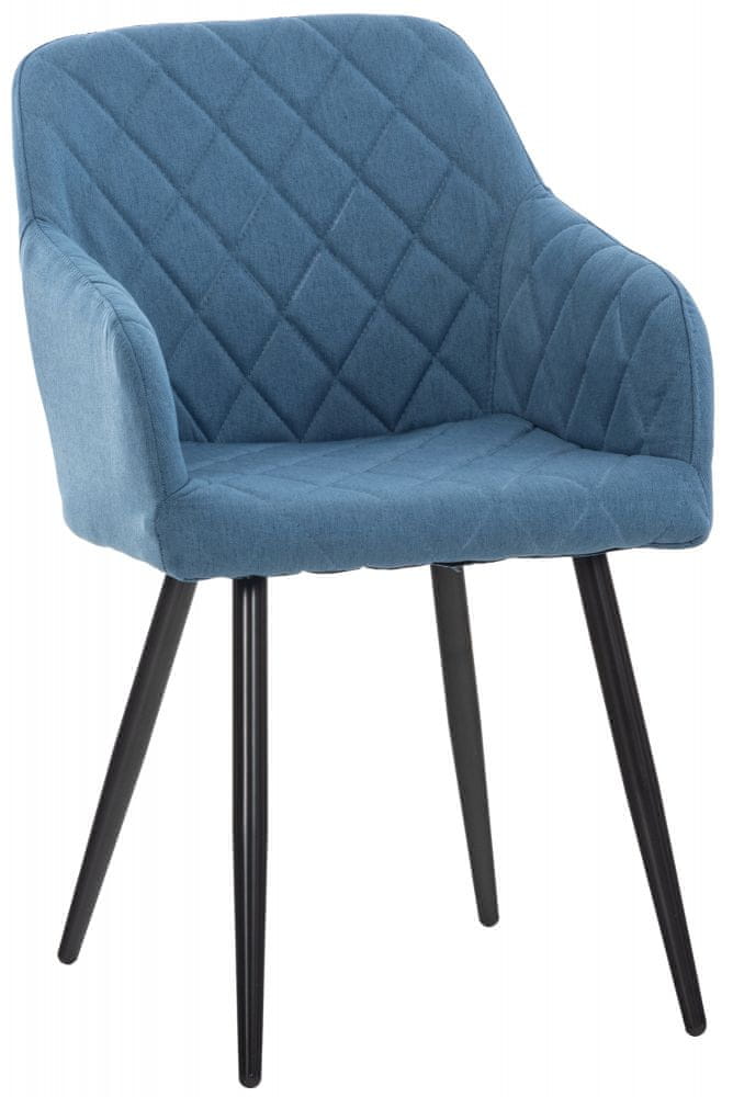 BHM Germany Jedálenská stolička Shila, textil, modrá